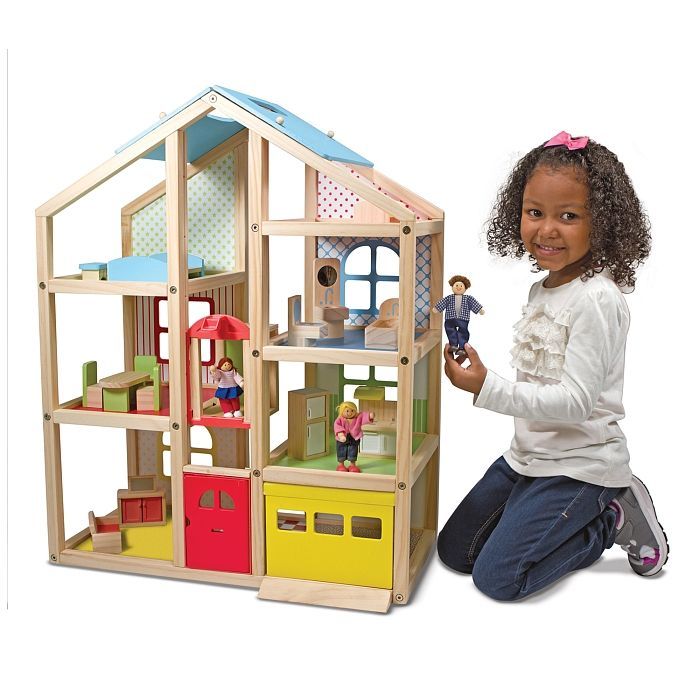 Ігровий набір Melissa&Doug Ляльковий будиночок з підйомником та меблями (MD2462) зображення 4