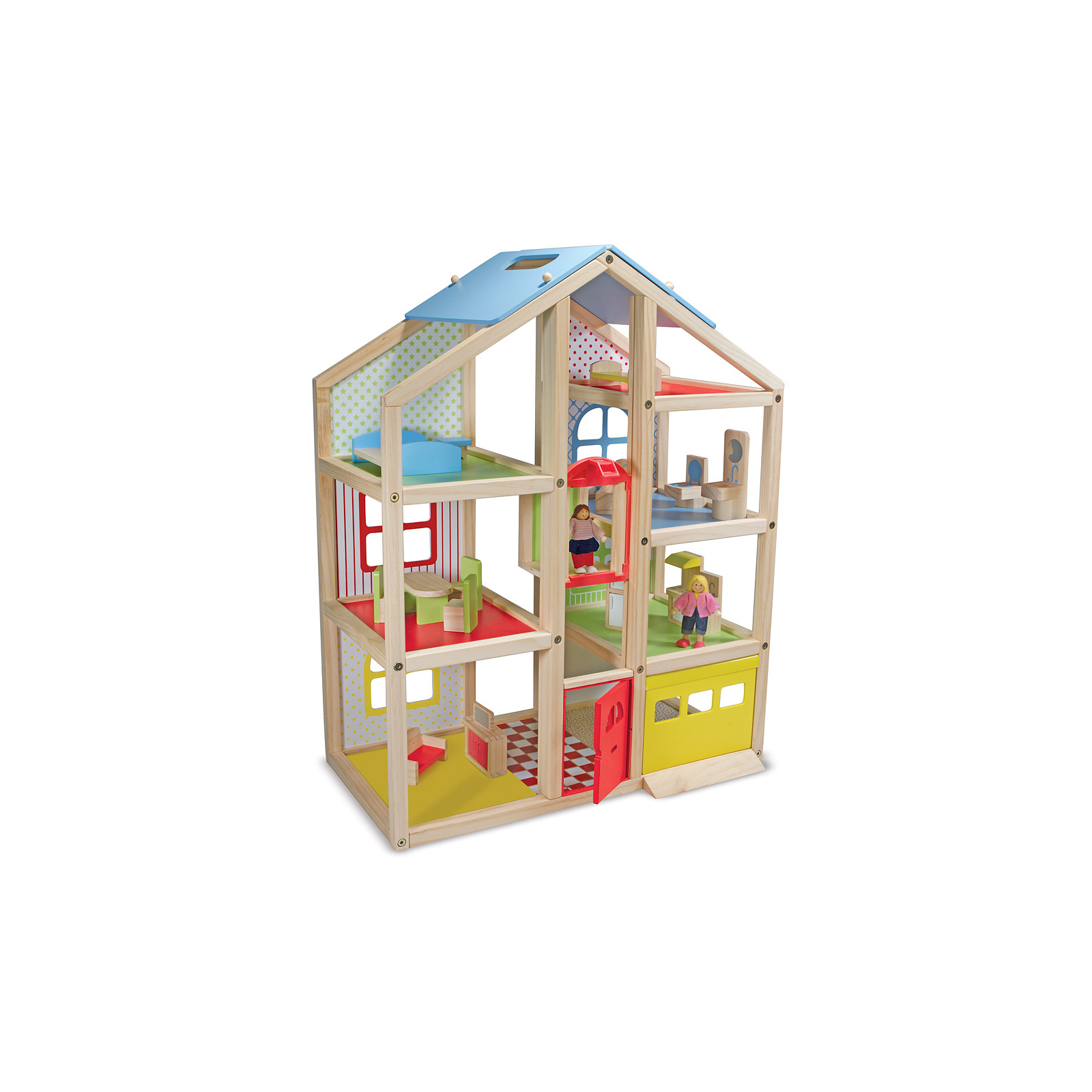 Игровой набор Melissa&Doug Кукольный домик с подъемником и мебелью (MD2462)