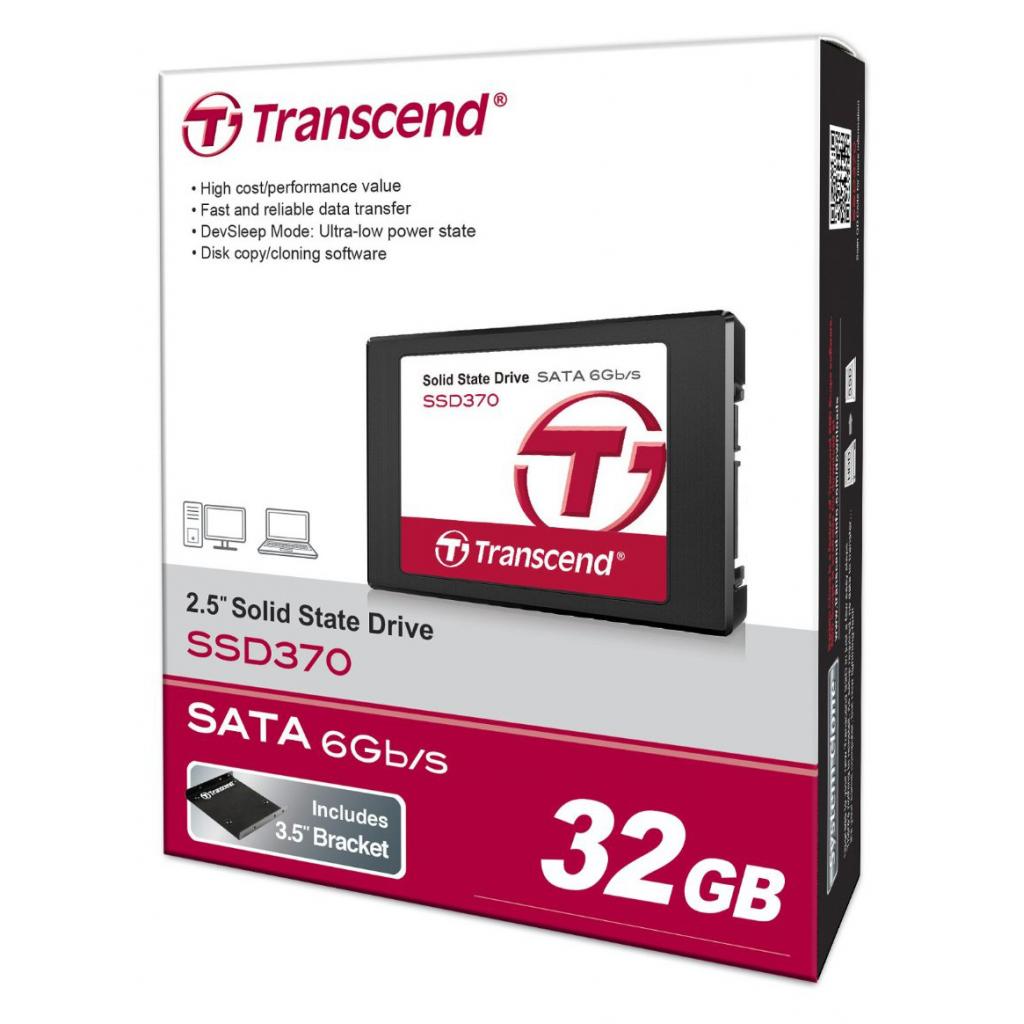 Накопичувач SSD 2.5"  32GB Transcend (TS32GSSD370) зображення 8
