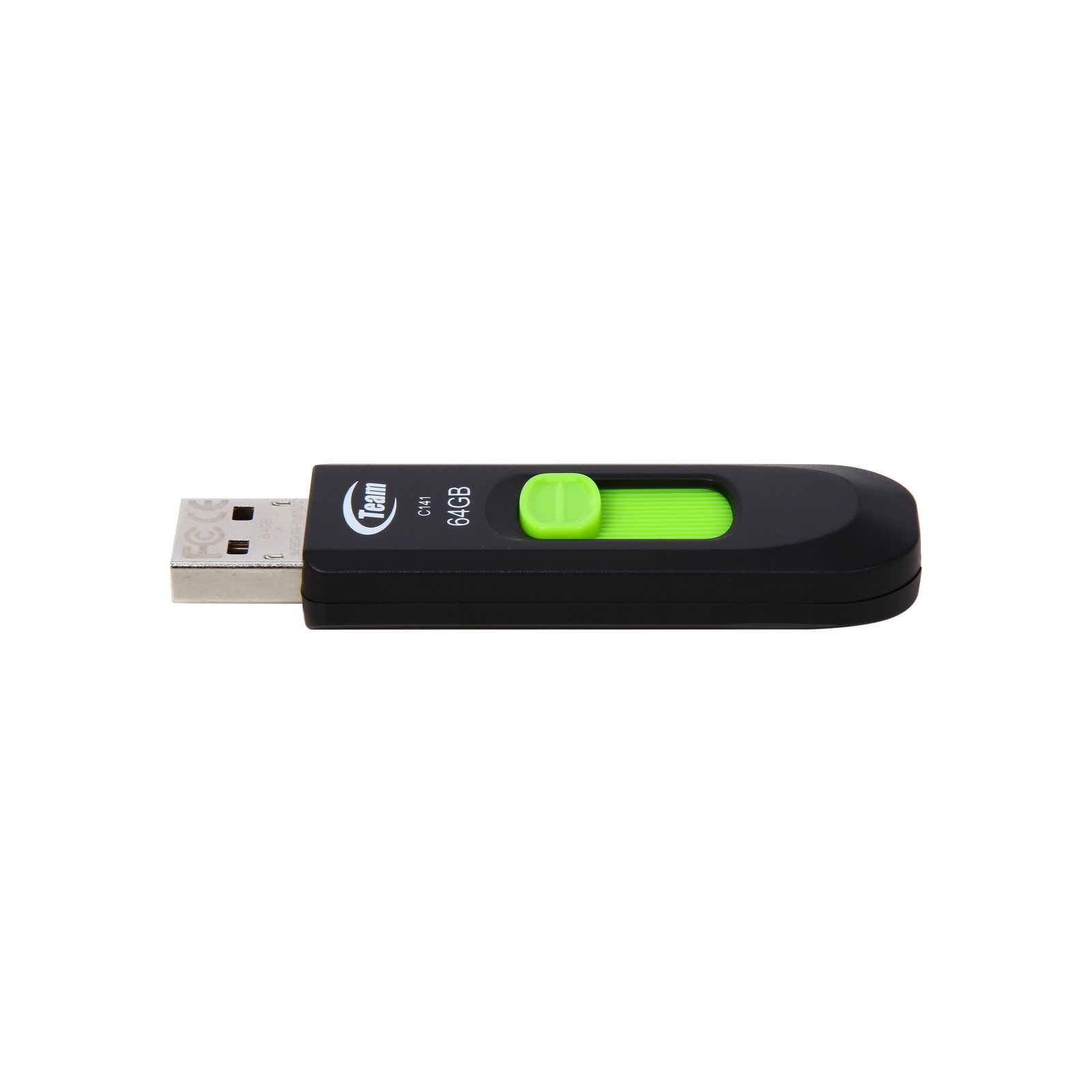 USB флеш накопичувач Team 64GB C141 Green USB 2.0 (TC14164GG01) зображення 3