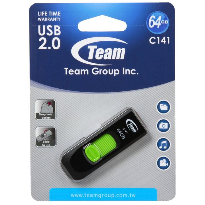 USB флеш накопитель Team 8GB C141 Red USB 2.0 (TC1418GR01) изображение 5