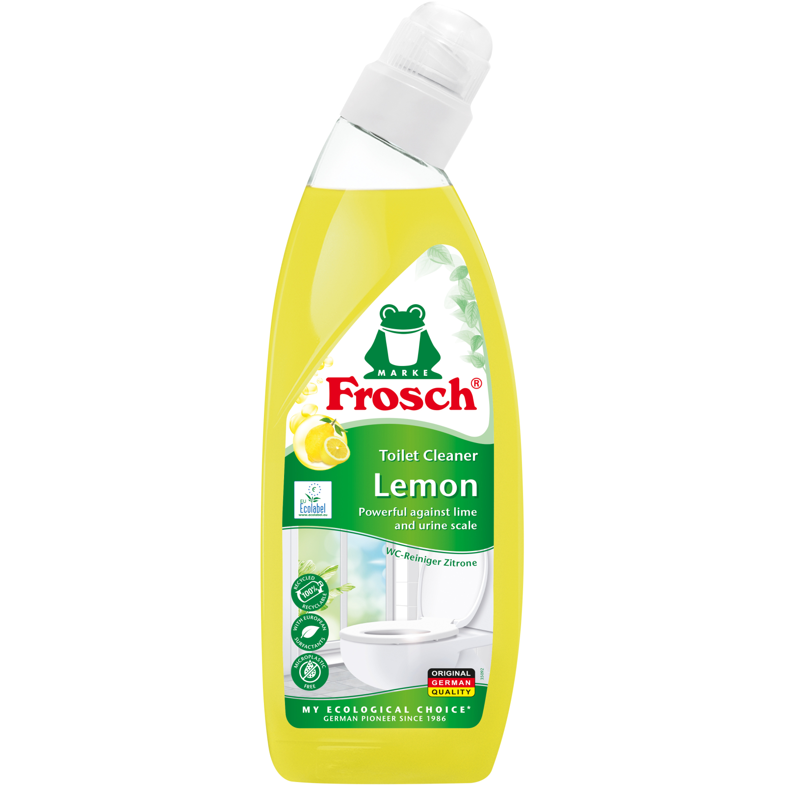 Засіб для чищення унітазу Frosch Лимон 750 мл (4009175170507/4001499142420)