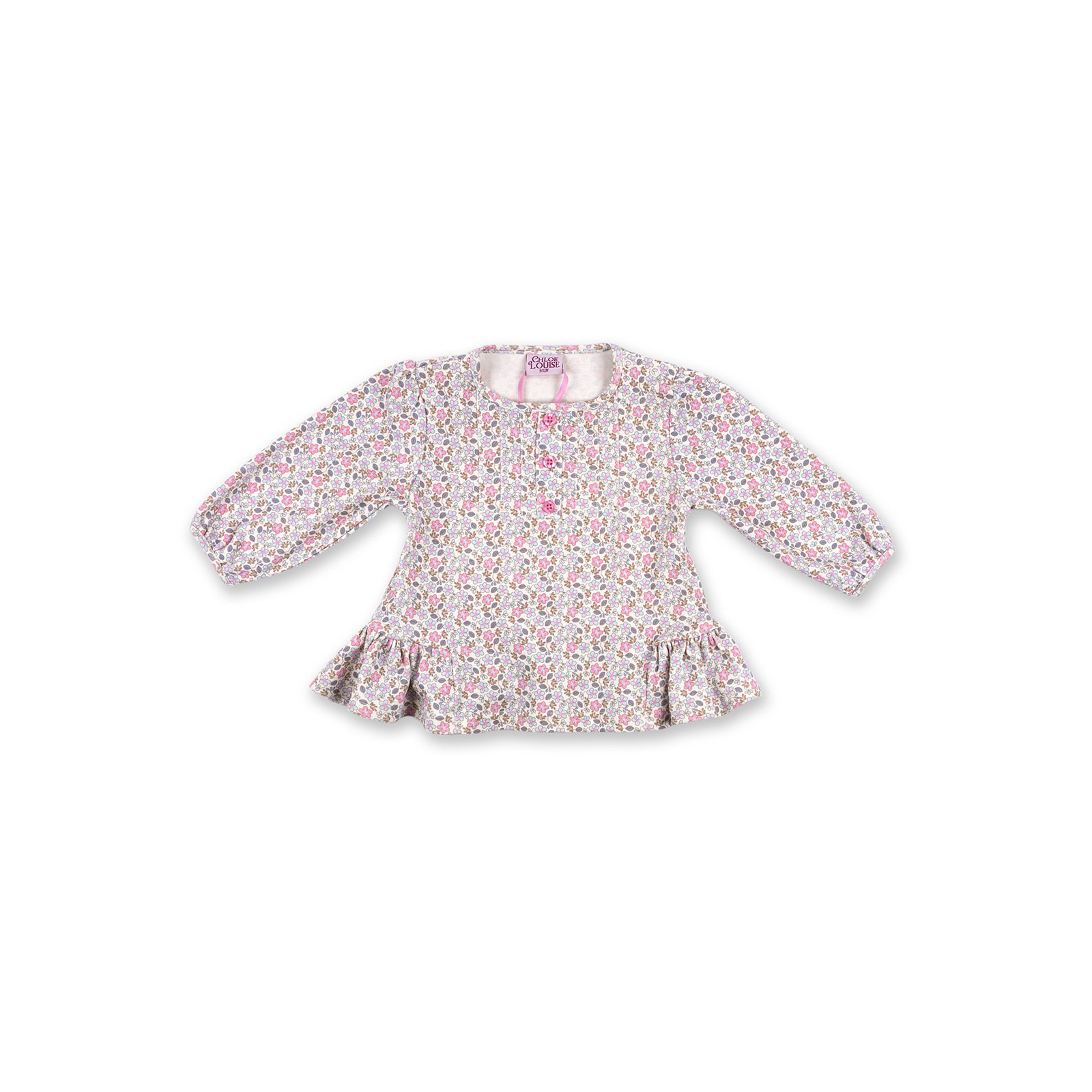 Набір дитячого одягу Luvena Fortuna для дівчаток: кофточка, штанці і хутряна жилетка (G8234.R.9-12) зображення 4