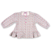 Набір дитячого одягу Luvena Fortuna для дівчаток: кофточка, штанці і хутряна жилетка (G8234.R.9-12) зображення 4
