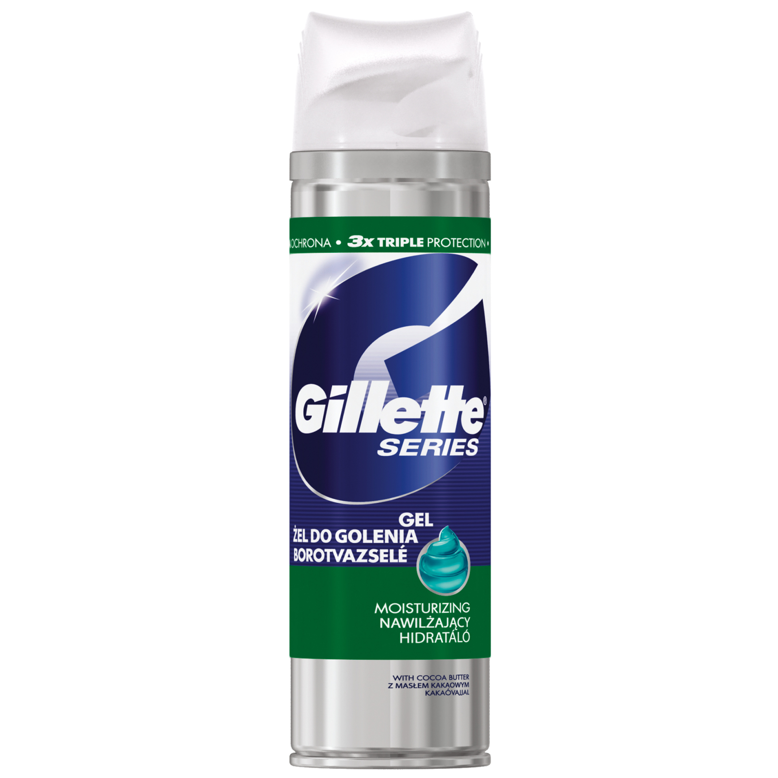 Гель для бритья Gillette Series Moisturizing Увлажняющий 200 мл (3014260220051)