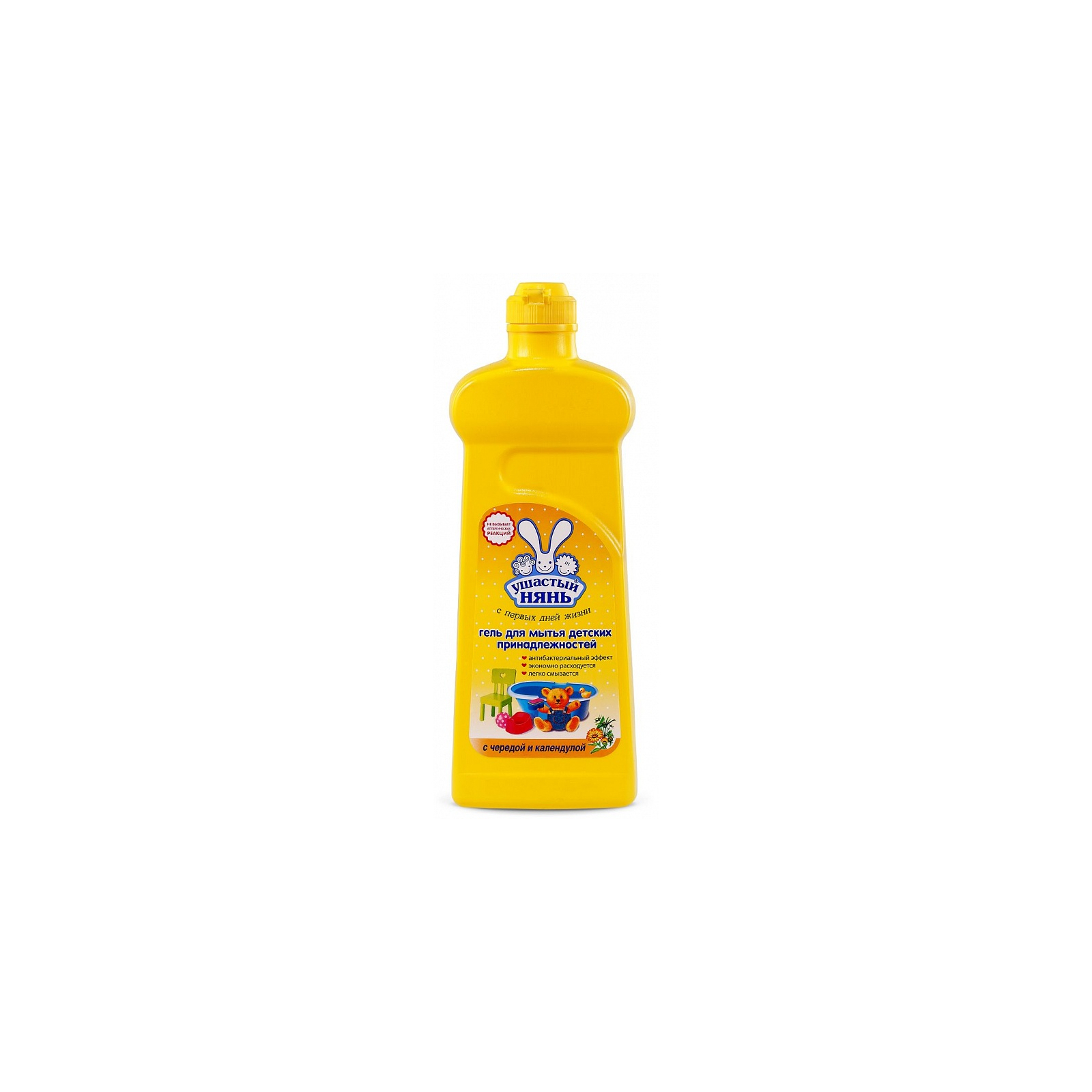 Жидкость для чистки ванн Ушастый нянь для мытья детских принадлежностей Череда и календула 500 мл (4600697090818)