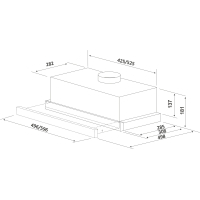Вытяжка кухонная Interline SLIM AV A/60/2/ E изображение 2