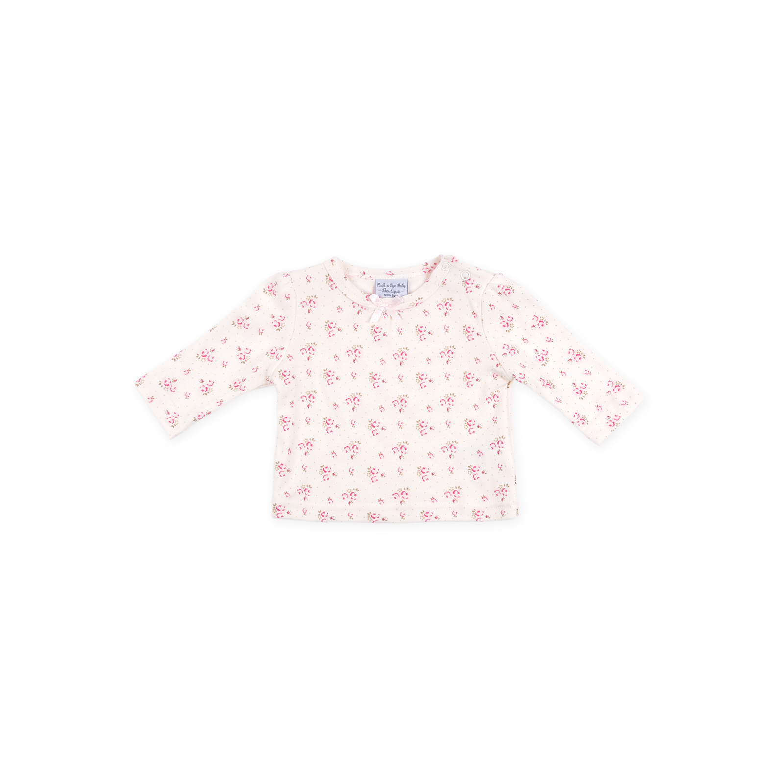 Набір дитячого одягу Luvena Fortuna велюровий рожевий з кроликом (EP6149.NB) зображення 3