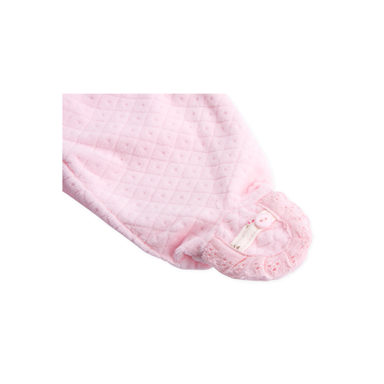 Набір дитячого одягу Luvena Fortuna велюровий рожевий з кроликом (EP6149.NB) зображення 6
