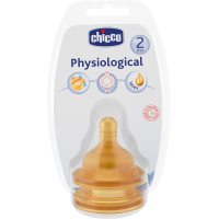Соска Chicco латекс с антиколиковым клапаном 2 мес+ 2 шт (81621.00)