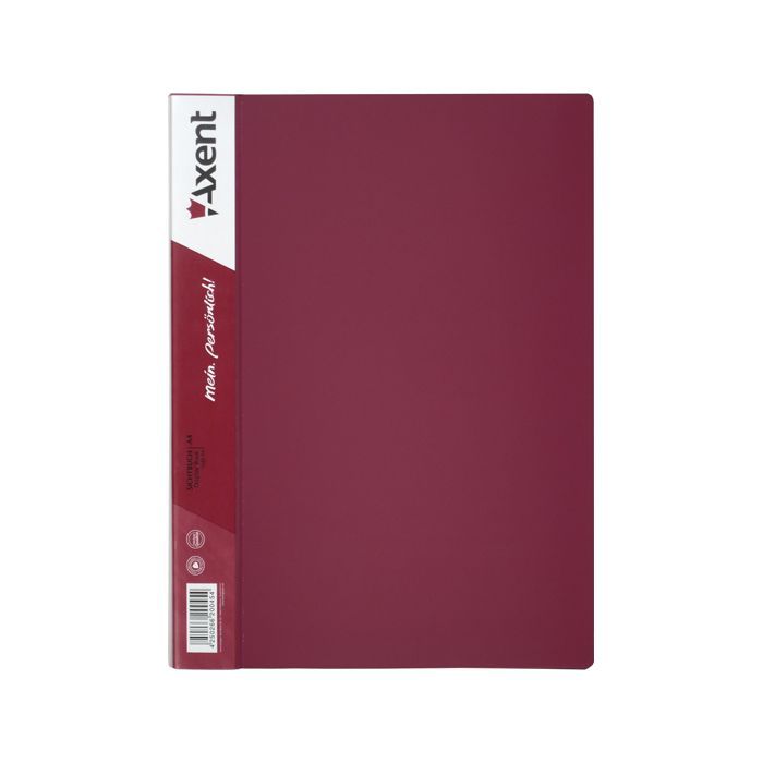 Папка с файлами Axent 40 sheet protectors, burgundy (1040-04-А)