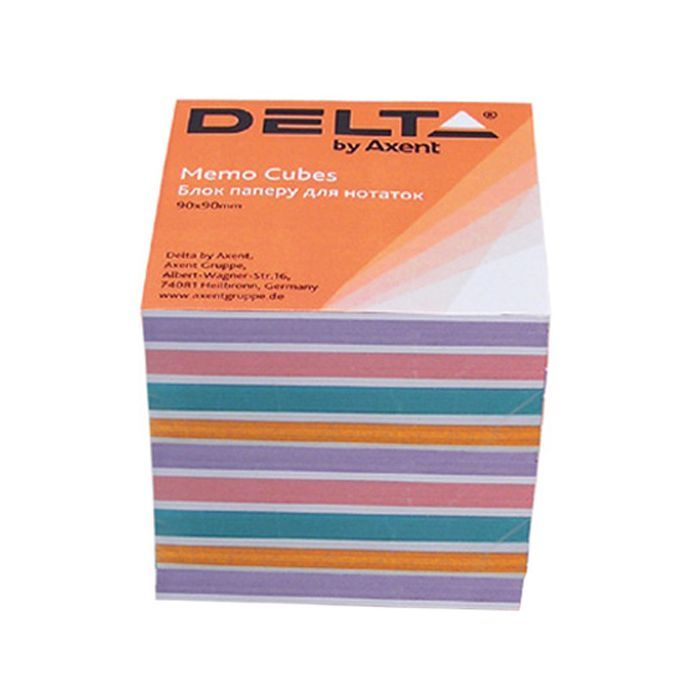 Бумага для заметок Delta by Axent "COLOR" 90Х90Х80мм, unglued (D8025)