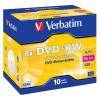 Диск DVD Verbatim 4.7Gb 8x Jewel Case 10шт Matte Silver (43527)