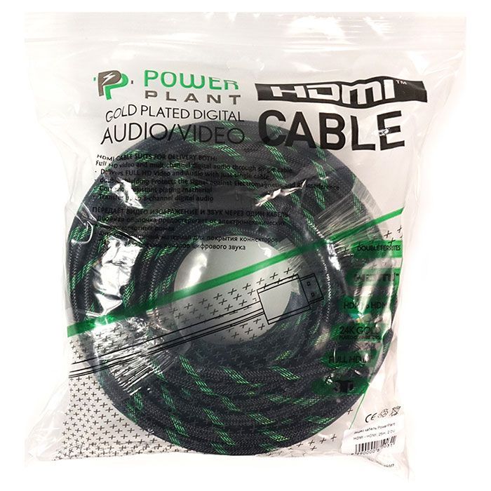 Кабель мультимедійний HDMI M to HDMI M 25.0m PowerPlant (KD00AS1296) зображення 3 Кабель мультимедійний HDMI M to HDMI M 25.0m PowerPlant (KD00AS1296) зображення 3