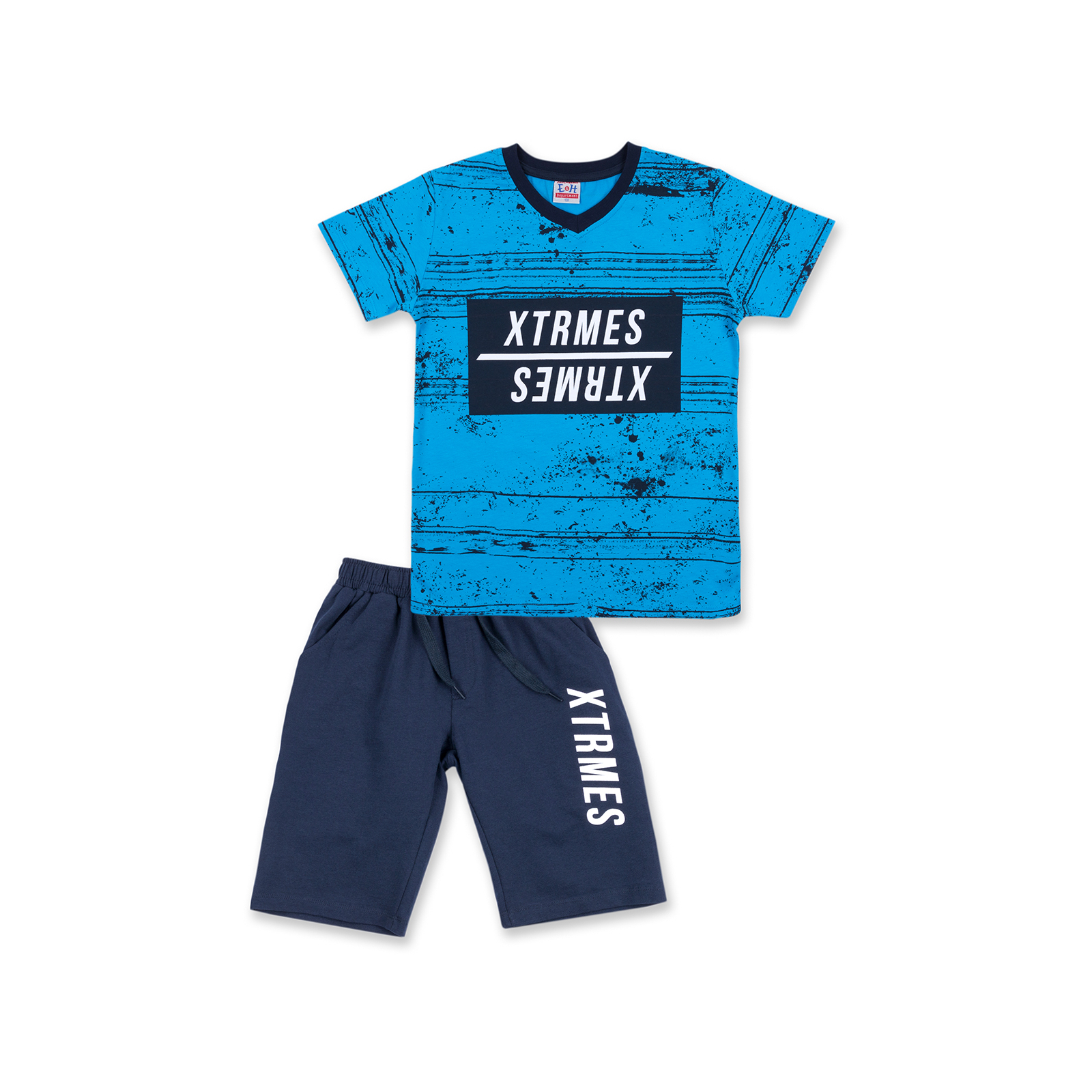 Футболка дитяча Breeze з шортами "Xtrmes" (8883-140B-blue)