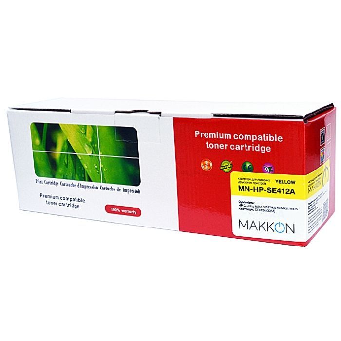Картридж Makkon HP CLJP CE413A (305A) (SE413A) 2.6k magenta (MN-HP-SE413A)