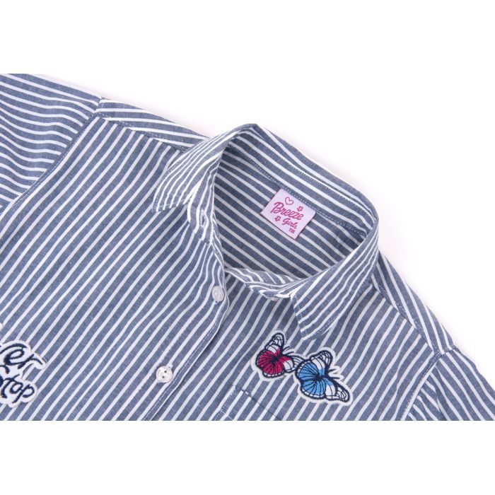 Рубашка детская Breeze с аппликацией (G-240-128G-gray) изображение 5
