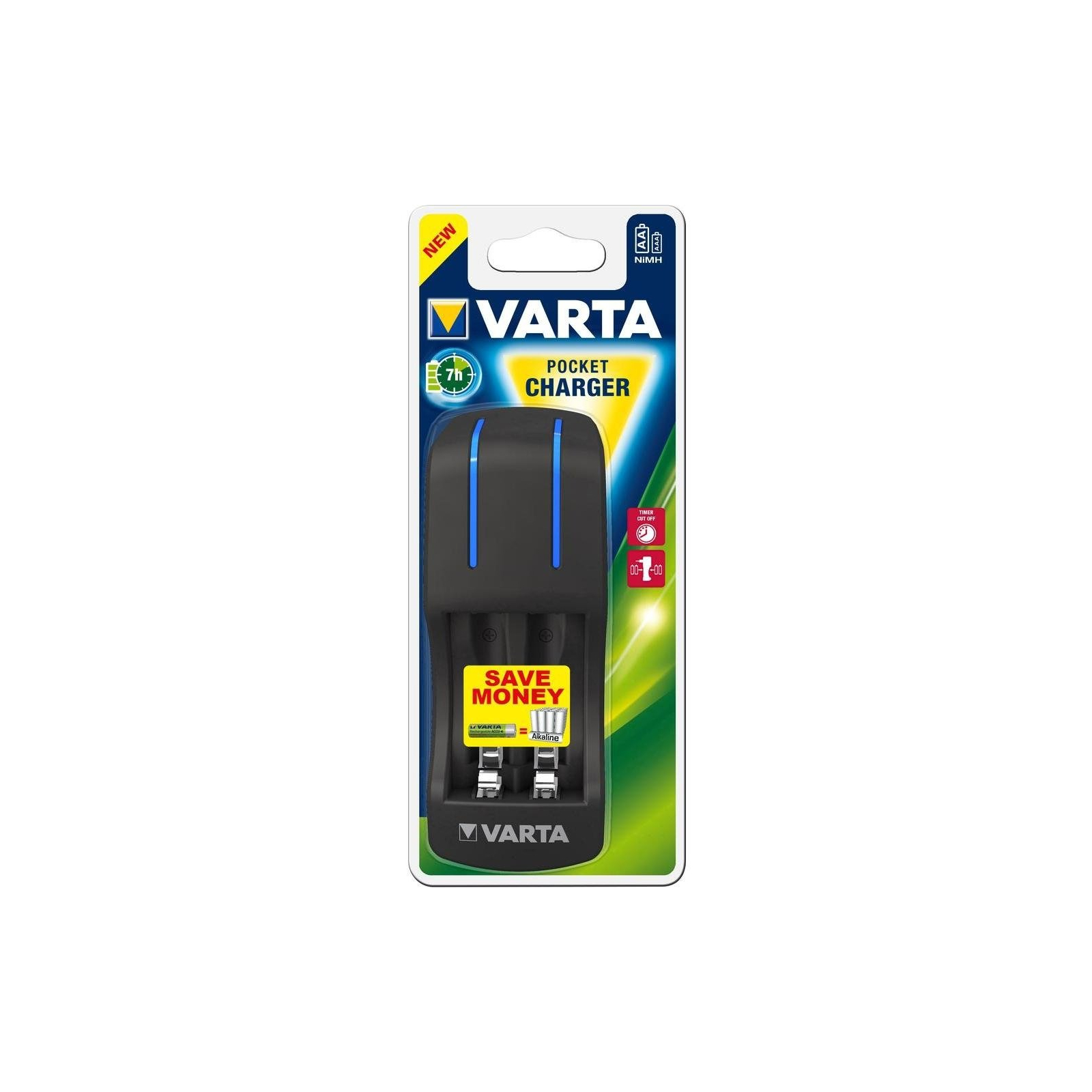 Зарядное устройство для аккумуляторов Varta Pocket Charger empty (57642101401) изображение 2
