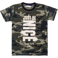 Футболка детская Breeze "JUST BE NICE" (8965-134B-green)