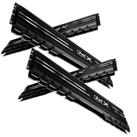 Модуль памяти для компьютера DDR4 16GB (4x4GB) 3000 MHz XPG Gammix D10 Black ADATA (AX4U3000W4G16-QBG) изображение 3