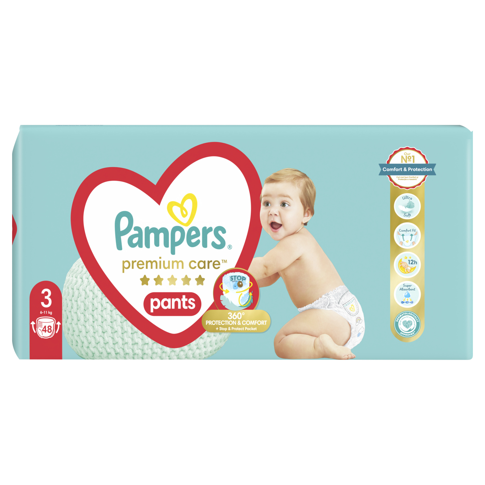 Підгузки Pampers Premium Care Pants Midi Розмір 3 70 шт (8001090759955) зображення 2