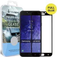 Стекло защитное MakeFuture для Samsung J4 2018 Black Full Cover Full Glue (MGFCFG-SJ418B) изображение 5