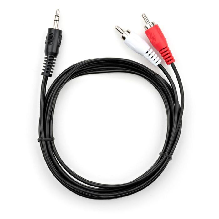 Кабель мультимедийный Jack 3.5mm M to 2xRCA 3 m Vinga (VCPDCJ35MRCA23BK)