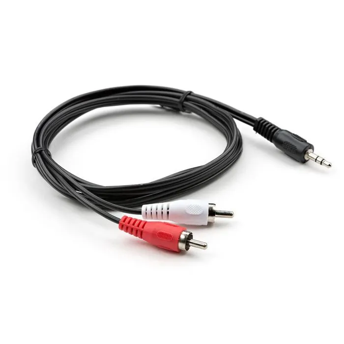 Кабель мультимедійний 3.5mm M to 2xRCA M 1.5m Vinga (VCPDCJ35MRCA21.5BK) зображення 2