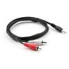 Кабель мультимедийный Jack 3.5mm M to 2xRCA 1.5 m Vinga (VCPDCJ35MRCA21.5BK) изображение 2