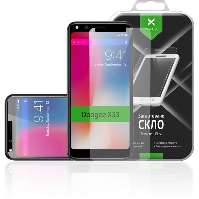 Скло захисне Vinga для Doogee X53 (VTPGS-DX53) зображення 3