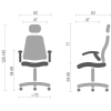 Офисное кресло Аклас Прима PL HR ANF Синее (10481) изображение 6