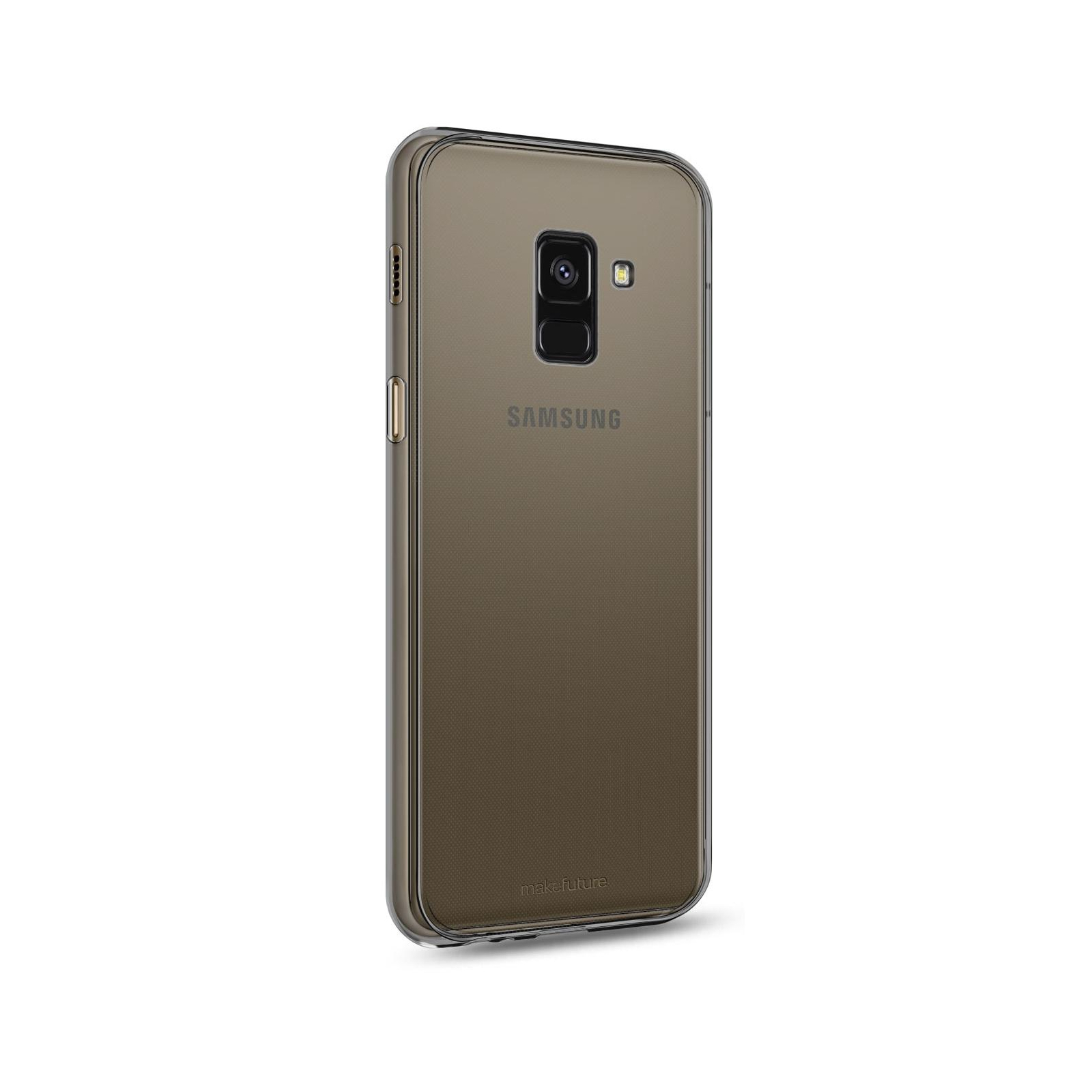 Чохол до мобільного телефона MakeFuture Air Case (Clear TPU) Samsung A8 2018 Black (MCA-SA818BK) зображення 2