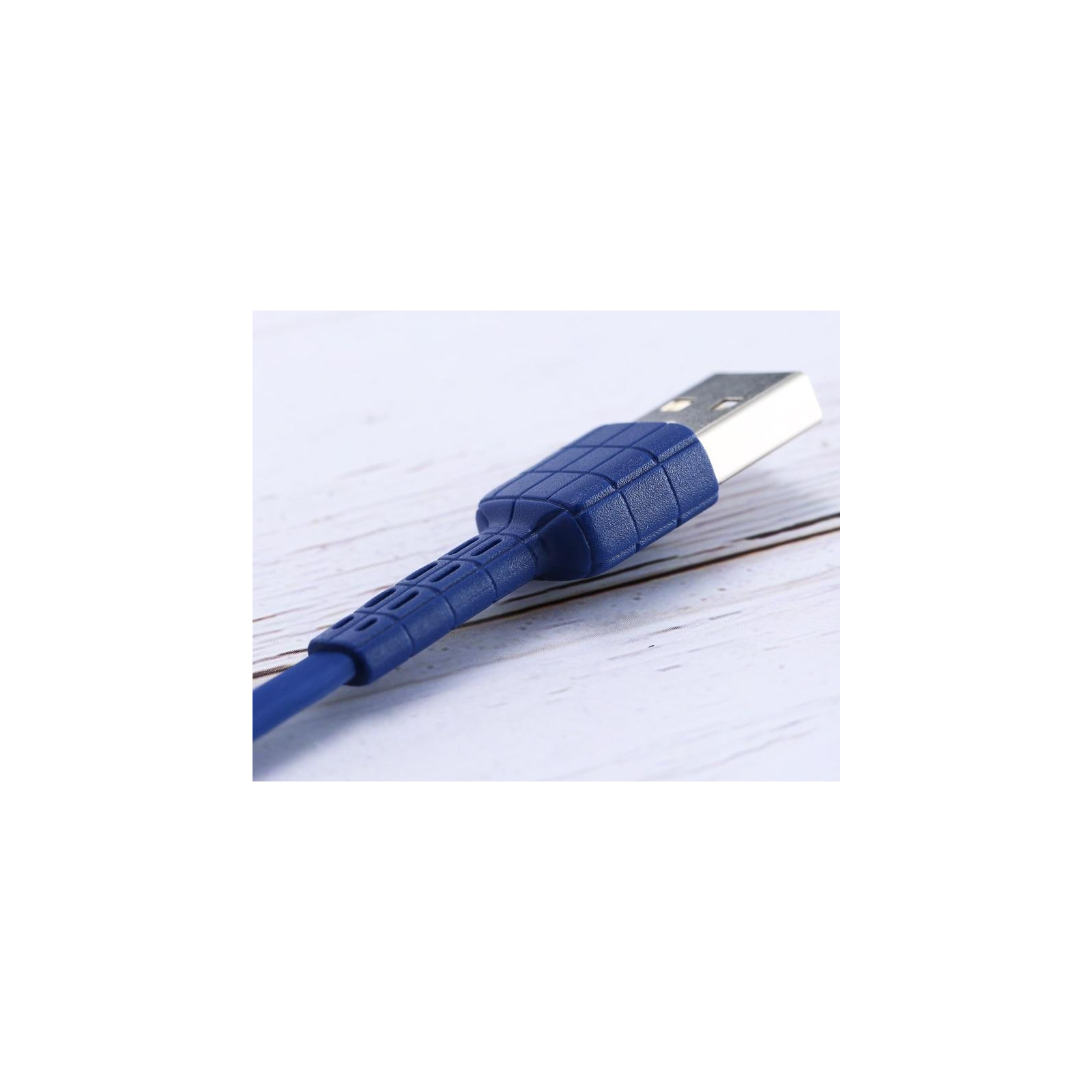 Дата кабель USB 2.0 AM to Micro 5P 1.0m Armor Series blue Remax (RC-116M-BLUE) изображение 4