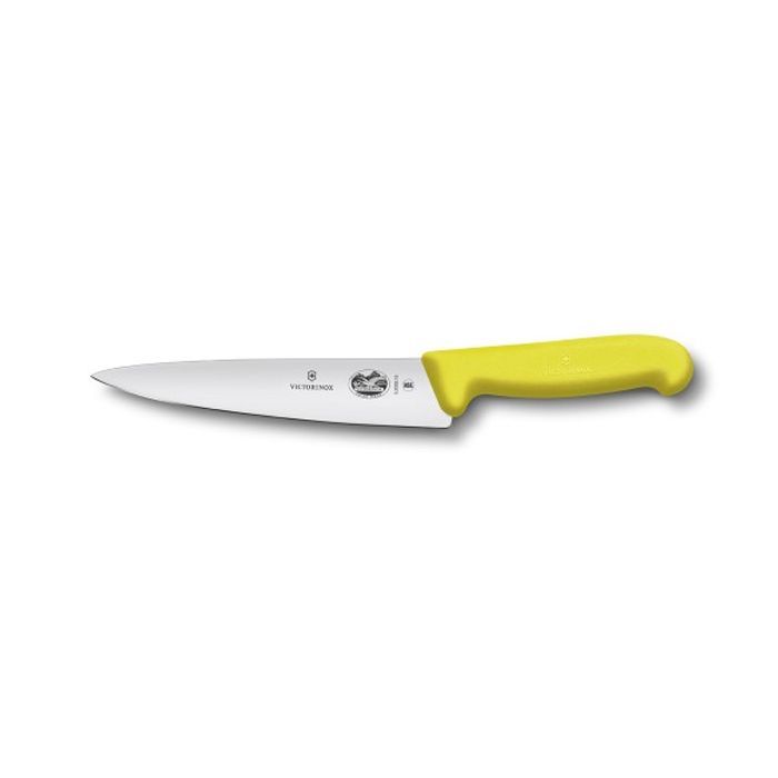 Кухонный нож Victorinox Fibrox разделочный 19 см, желтый (5.2008.19)
