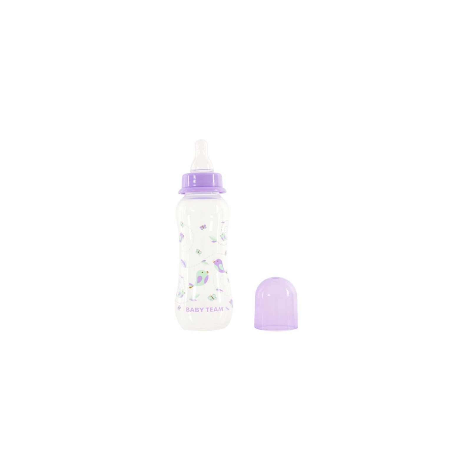 Бутылочка для кормления Baby Team с силиконовой соской 250 мл 0+ мятная (1121_мятный) изображение 2