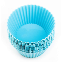 Форма для випікання Con Brio набор для кексов 10шт 6,8 х 3,4 см Blue (CB-674-blue)