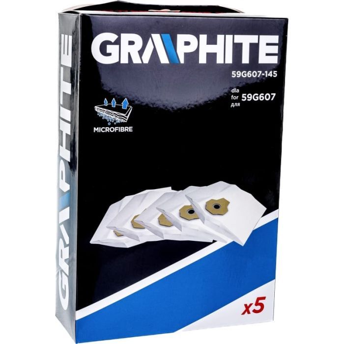 Мішок для пилососу Graphite мешки для полесоса 59G607, 5 шт (59G607-145) зображення 4