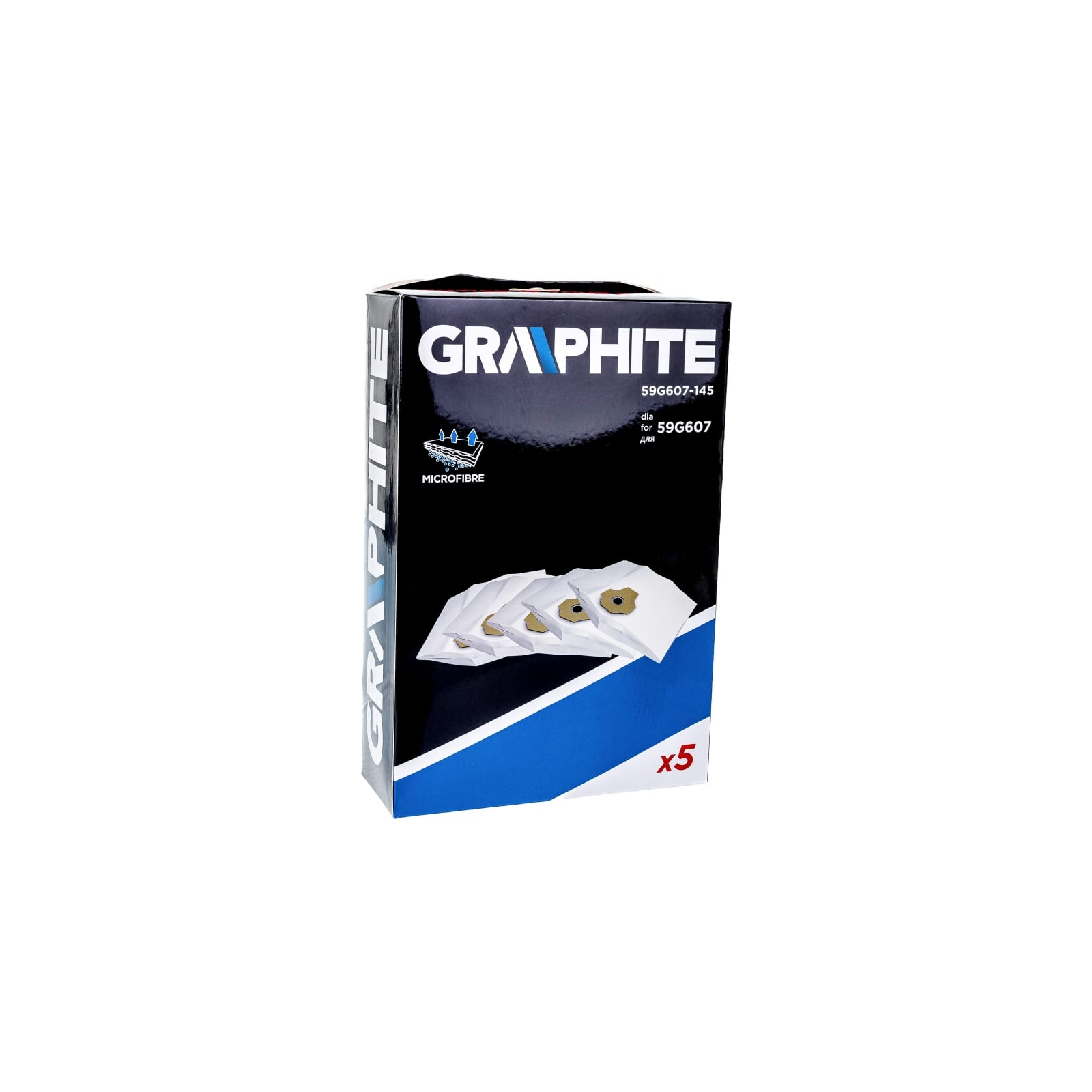 Мешок для пылесоса Graphite мешки для полесоса 59G607, 5 шт (59G607-145) изображение 4