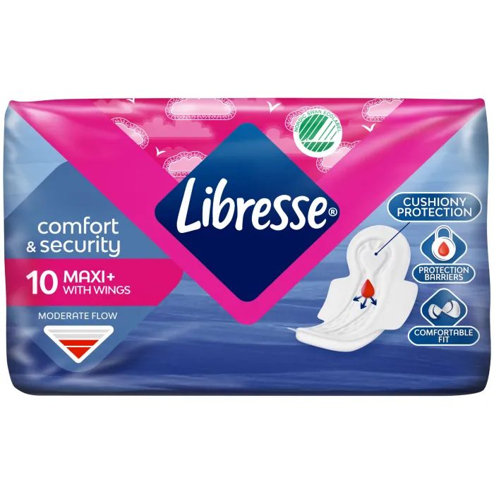 Гигиенические прокладки Libresse Maxi Normal Wing 10 шт (7310790088137) изображение 2