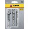 Адаптер для інструменту Topex для торцевих головок, набір 1/2,1/4,3/8 (38D151) зображення 2