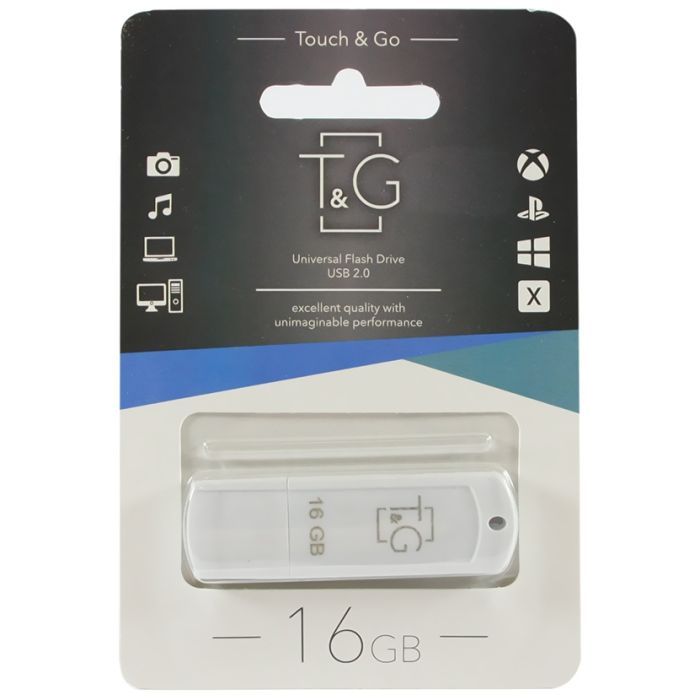 USB флеш накопитель T&G 16GB 011 Classic Series White USB 2.0 (TG011-16GBWH)