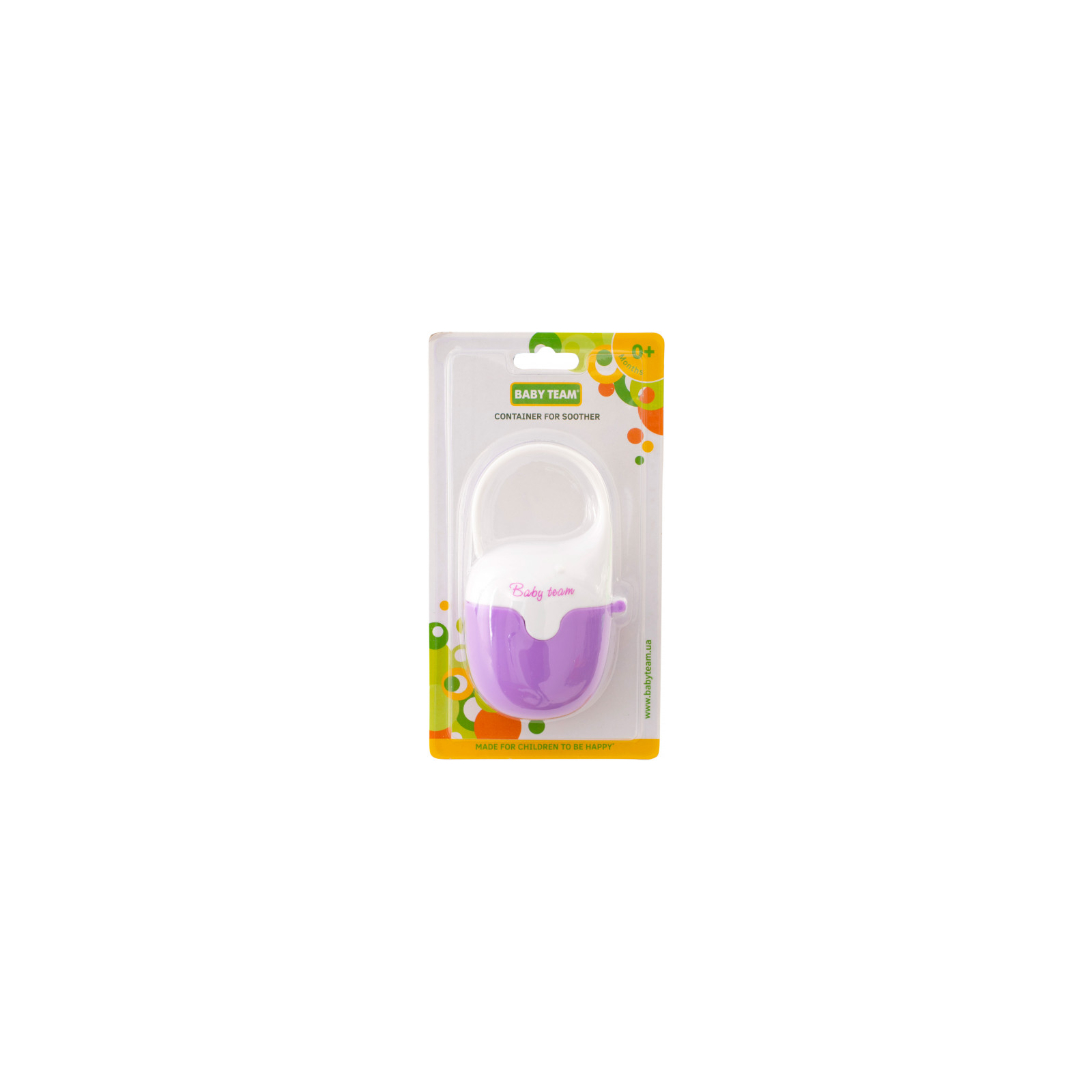 Контейнер для пустышек Baby Team фиолетово-белый (3301_фиолетово-белый) изображение 3