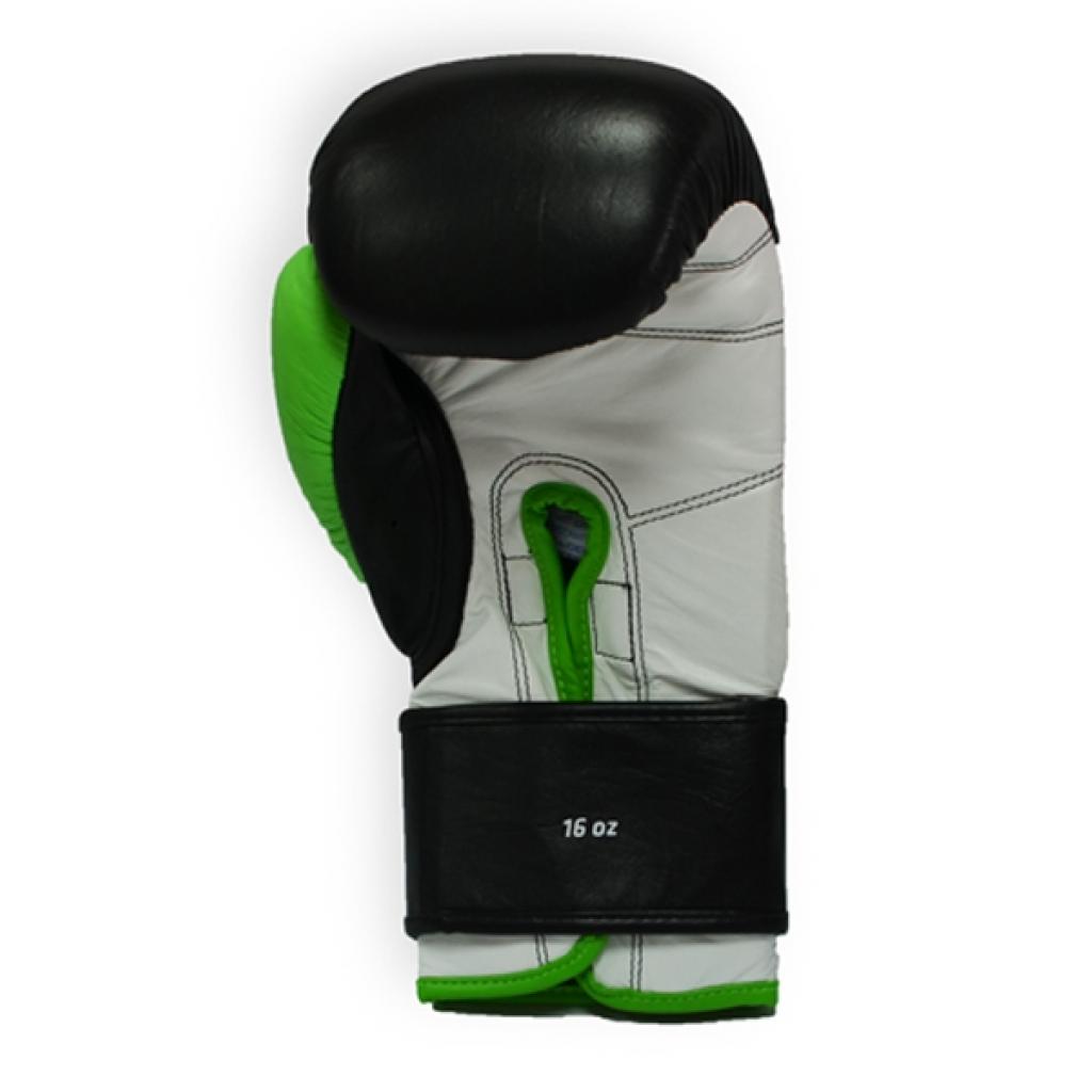 Боксерские перчатки Thor Typhoon 12oz Black/Green/White (8027/01(Leather) B/GR/W 12 oz.) изображение 4