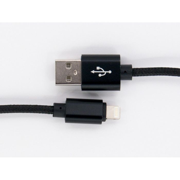 Дата кабель USB 2.0 AM to Lightning 1.0m black Dengos (NTK-L-MT-BLACK) изображение 2
