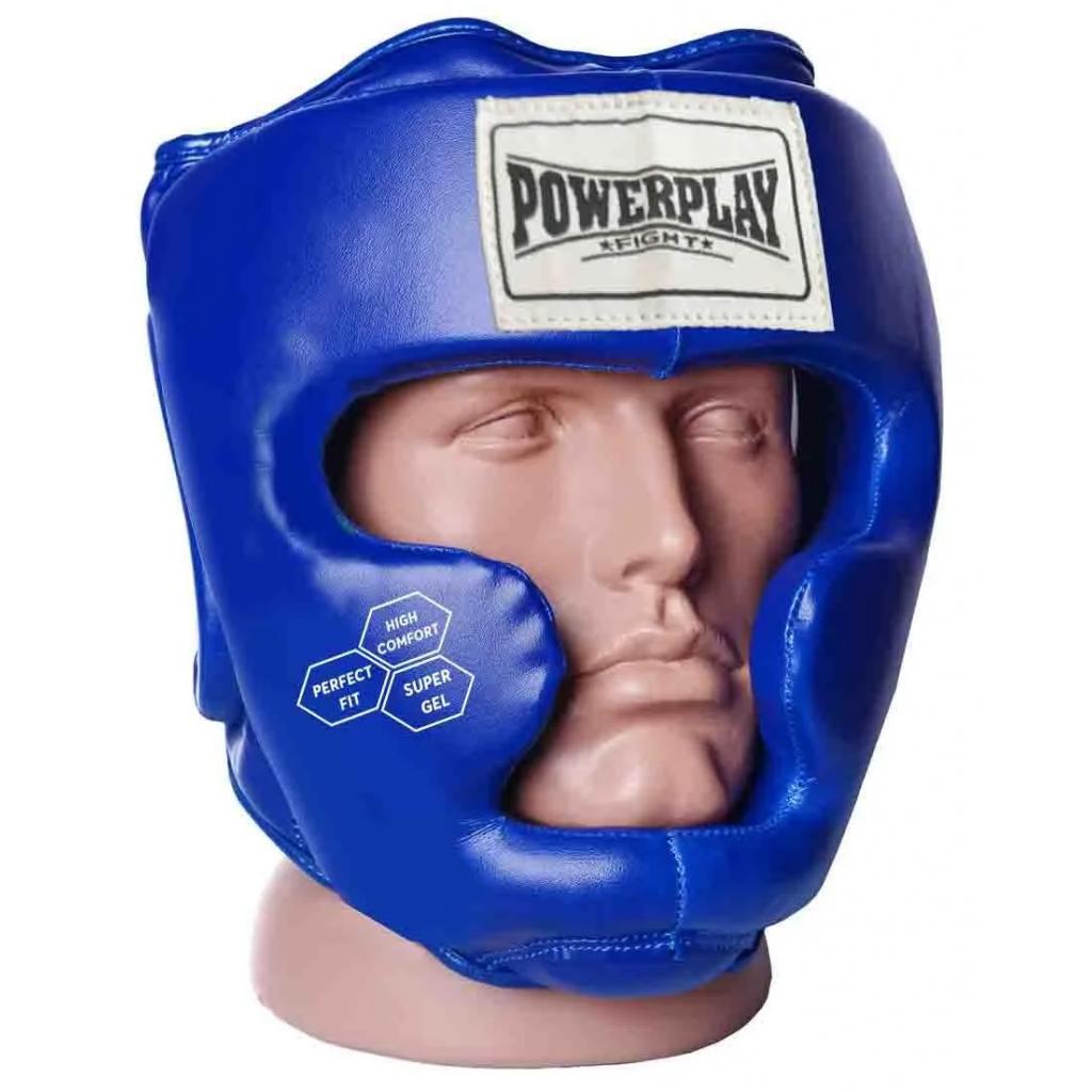 Боксерский шлем PowerPlay 3043 L Blue (PP_3043_L_Blue) изображение 2