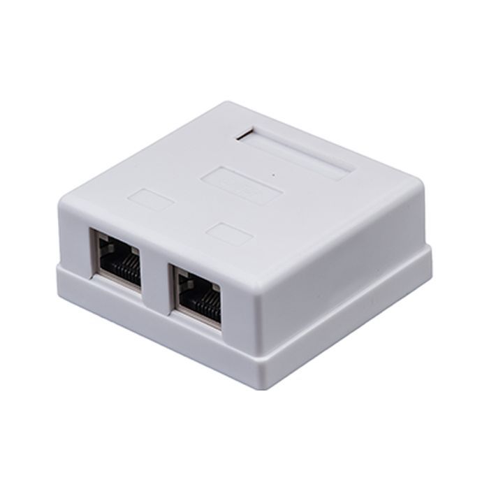 Компьютерная розетка RJ45 x2 STP 5e Kingda (KD-WP6037-C5e)