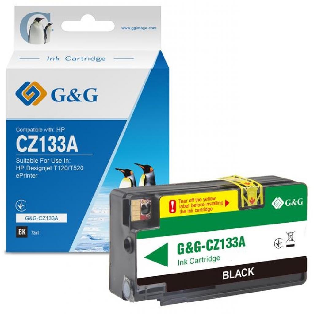 Картридж G&G HP Designjet T120/T520 Black (G&G-CZ133A)