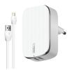 Зарядний пристрій Intaleo TCG242 (2USB2,4A) + Lightning cable white (1283126477454)