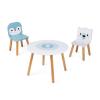 Детский стол Janod и 2 стульчика Мишка и пингвин (J09650)