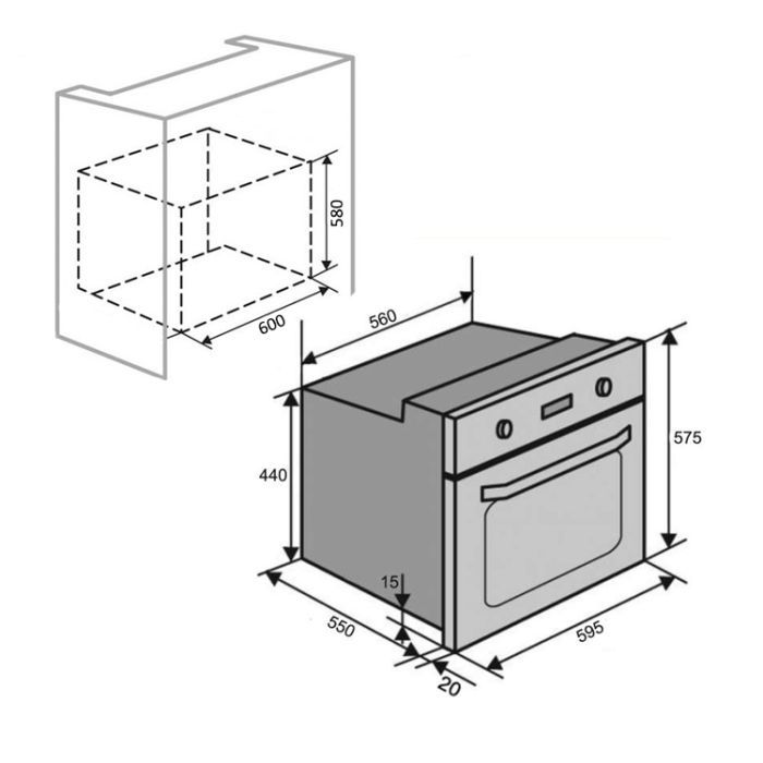 Духовой шкаф Ventolux BRISTOL 6 MT (WH) изображение 8